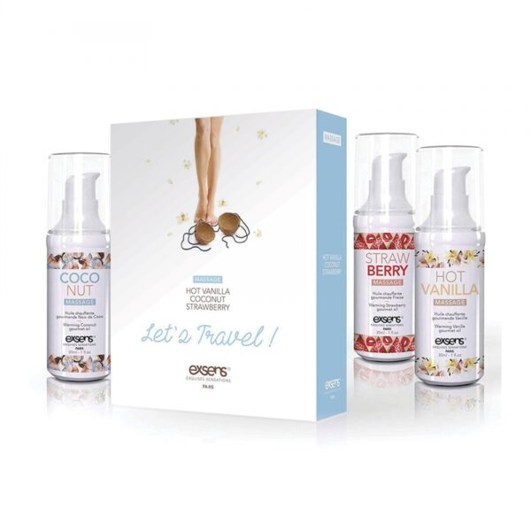 Coffret Huiles de Massage Gourmandes Let's Travel