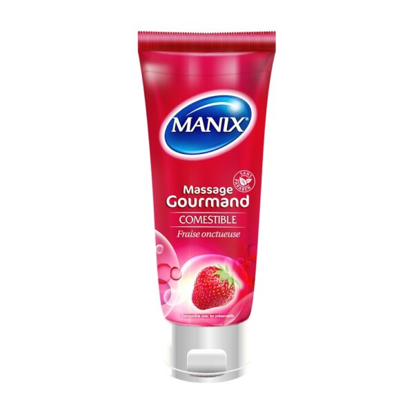 Gel de Massage Gourmand Comestible Fraise Onctueuse