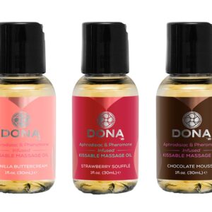 Coffret 3 Huiles de Massage Gourmandes Let Me Kiss You