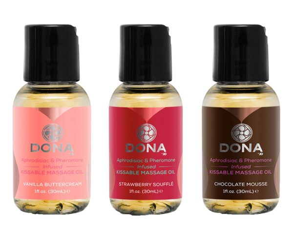 Coffret 3 Huiles de Massage Gourmandes Let Me Kiss You
