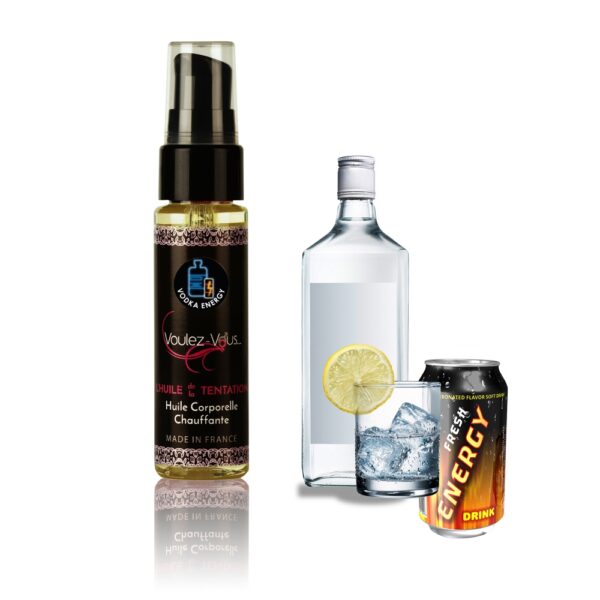 Huile de massage chauffante L'Huile de la Tentation vodka energy 35 ml