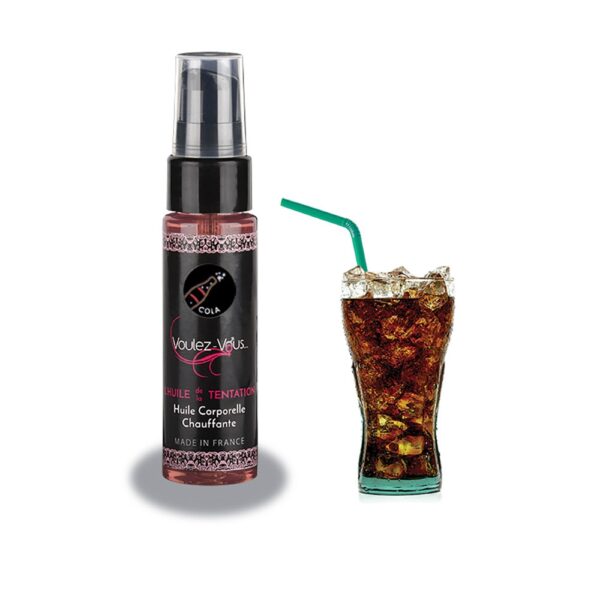 Huile de massage Gourmande & Chauffante L'Huile de la Tentation cola 35 ml - Voulez-Vous