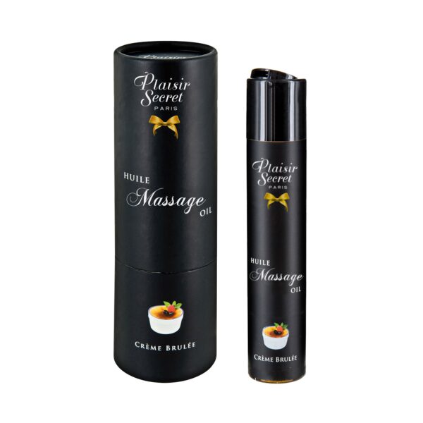Huile de massage chauffante Goût Crème Brûlée, Plaisir Secret