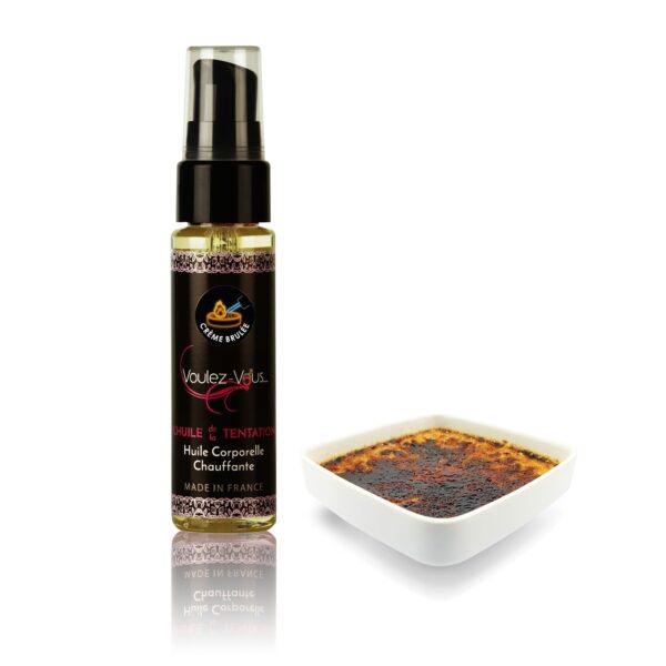 Huile de Massage Gourmande Voulez-Vous, Goût Crème Brûlée