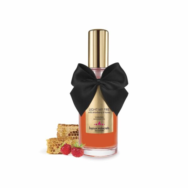 huile gourmande de massage Fraise Sauvage de Bijoux Indiscrets