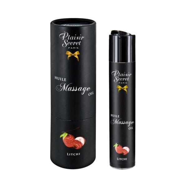 huile de massage gourmande au Litchi - Plaisir Secret